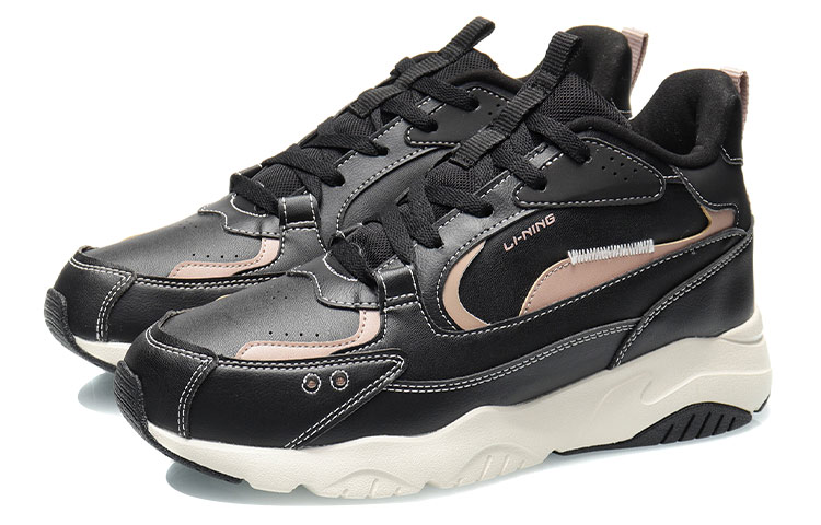 Li Ning Cushioning Thermal Mid top Running Shoes Men’s Black Apricot
