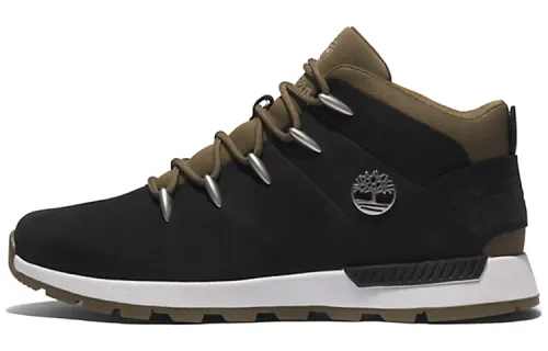 Timberland Leather Abrasion Resistant Ankle Length Outdoor Boots Men's Black Green