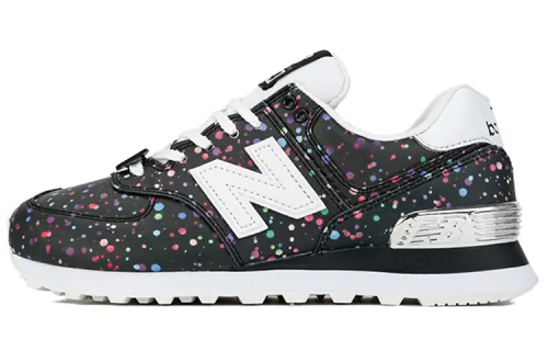 New Balance NB 574 Series Mid-top Running Shoes Women's Shiny Black