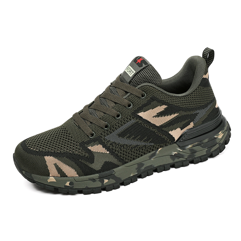 MEKY Slip Resistant, Abrasion Resistant, Lightweight Low top Sprint Running Shoes Unisex Army Green