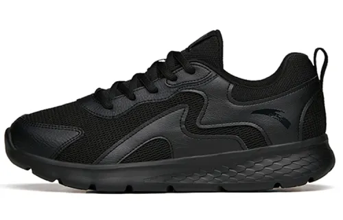 Anta Comfortable Cushioning Slip Resistant Abrasion Resistant Lightweight Low top Running Shoes Men's Charcoal Black