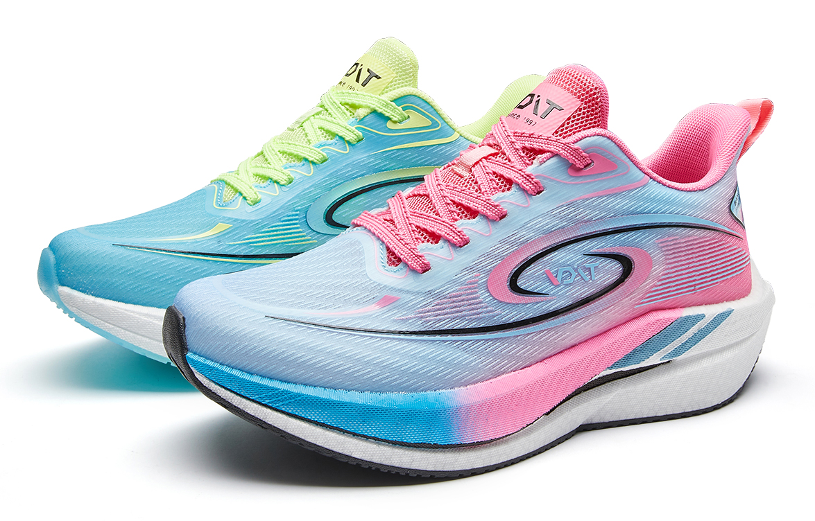 IFXRN X VOIT Running Shoes Unisex Low Top Right Neon Green/Rose Red & Violet