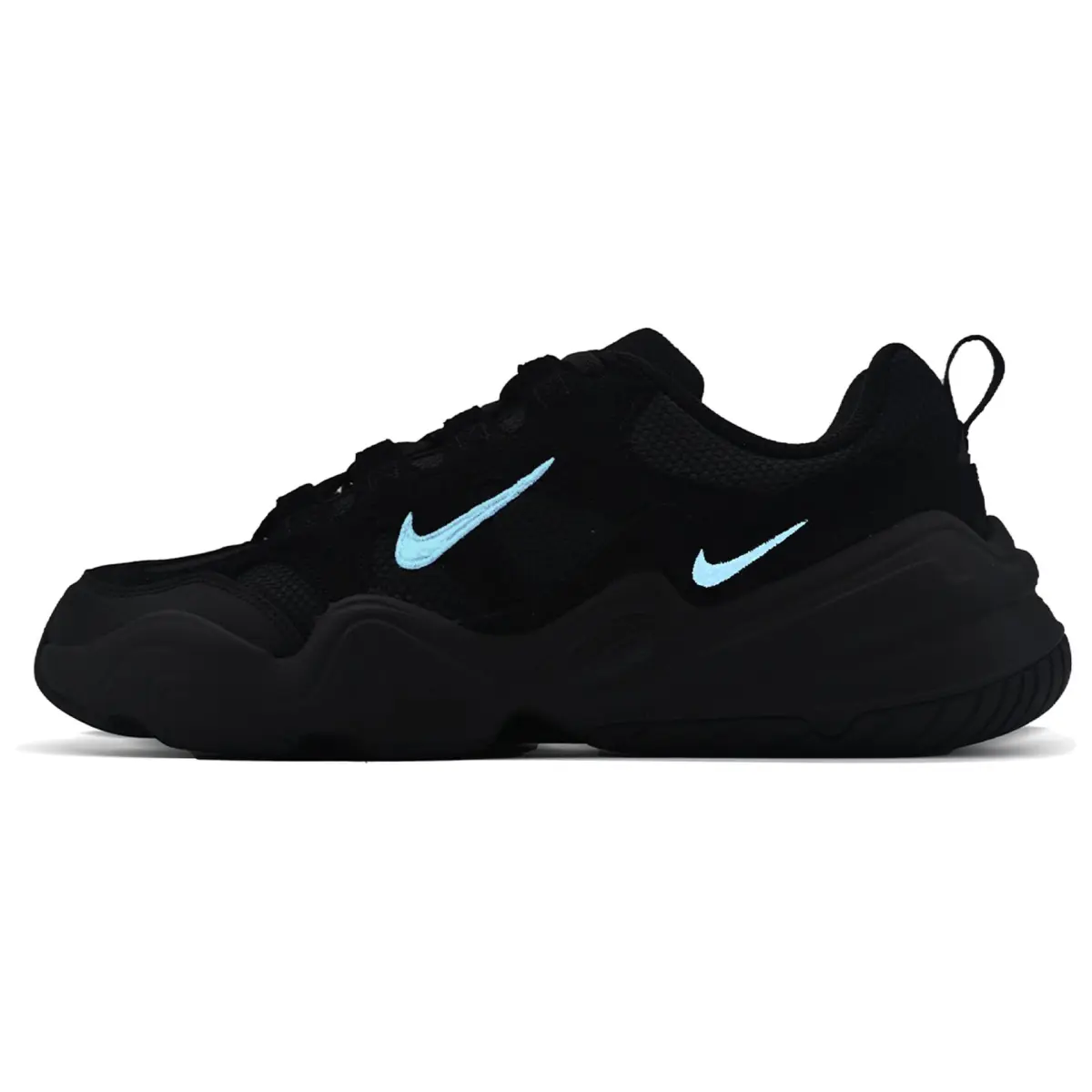 Nike Tech Hera Abrasion Resistant Low top Casual Shoes Unisex Black Blue