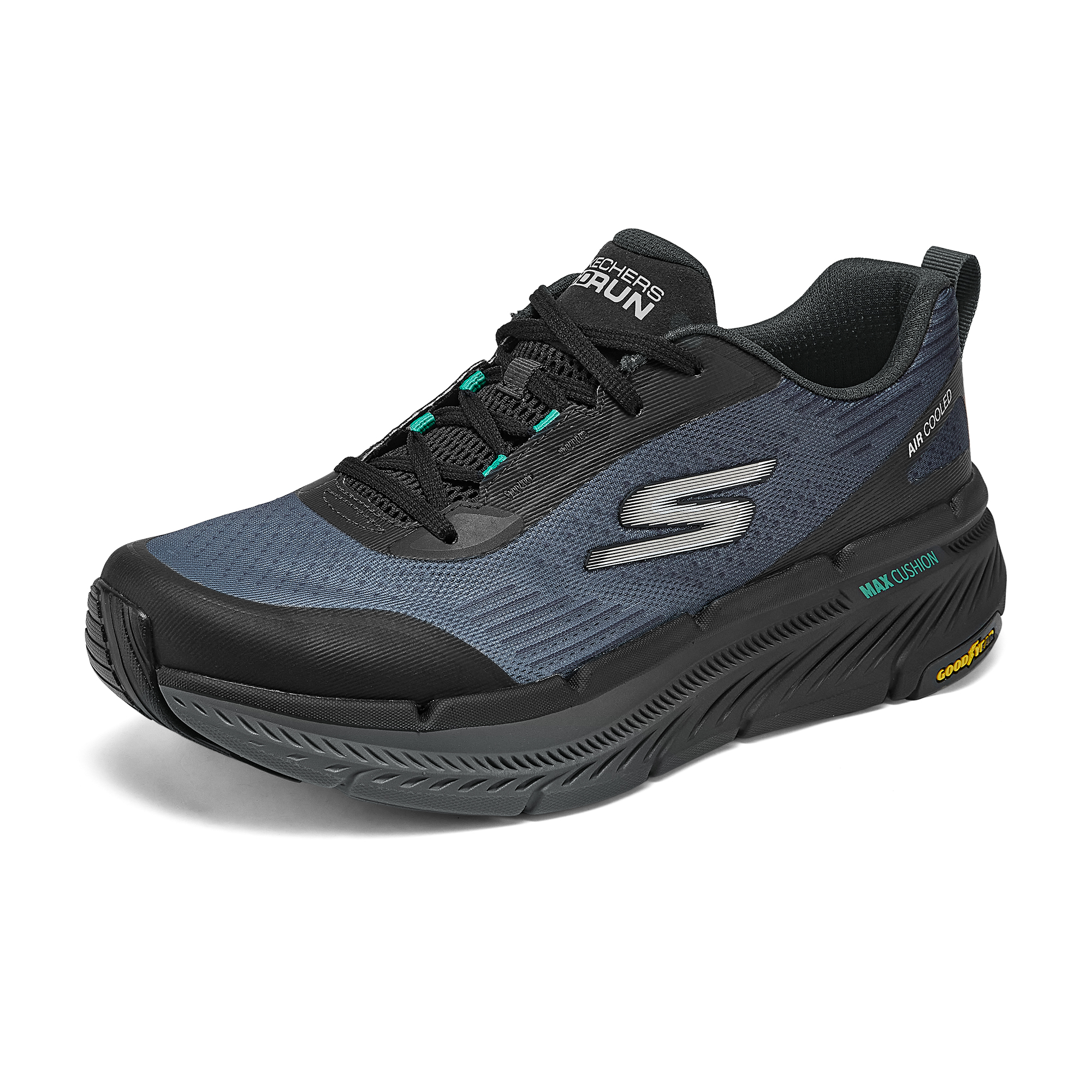 Skechers Breathable Lightweight Support Cushioning Balance Anti Rollover Low top Running Shoes Men’s Black