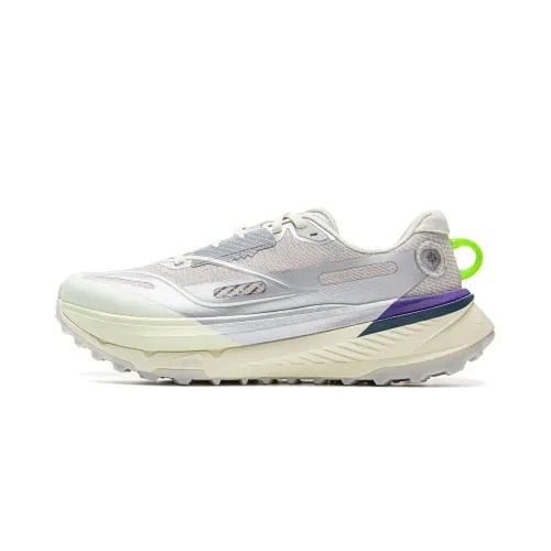 Li Ning De Lu Low top Trail Running Shoes Men's Silver Gray