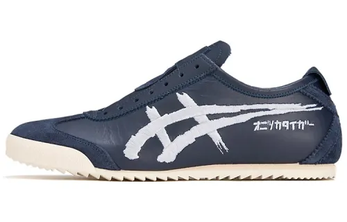 Asics Onitsuka Tiger Mexico Slip On Deluxe Nm Peacoat Pure Silver Women's