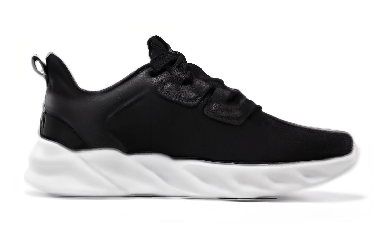 361° Minimalist Style Slip Resistant And Breathable Low top Running Shoes Women’s Black White