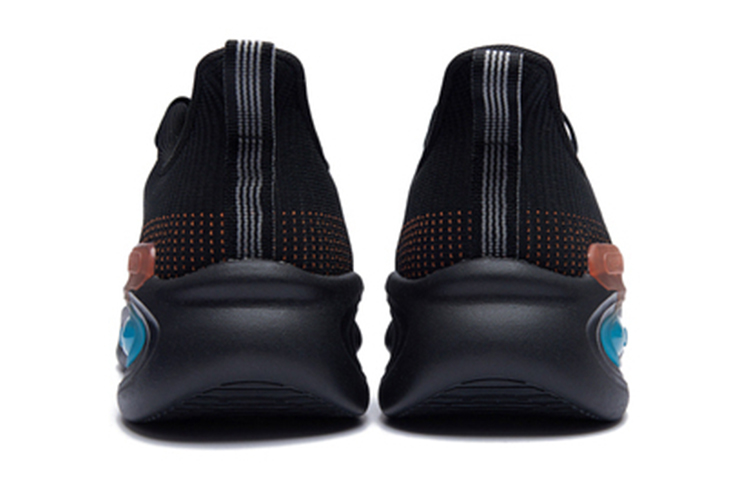 361° NFO Soft Sole Mesh, Textile Slip Resistant, Breathable, Lightweight Low top Running Shoes Men’s Black Blue