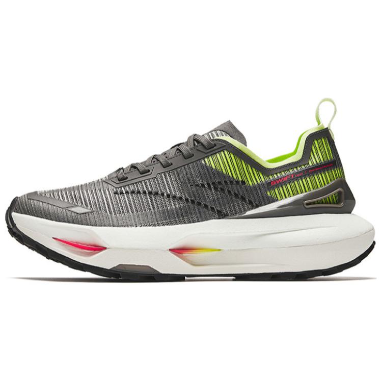 Anta Comfortable Cushioning, Wear Resistant Low top Casual Running Shoes Men’s Black Gray