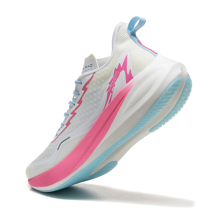 LIZHIPAO Running Shoes Unisex Low Top White Peach/Red/White Light Blue