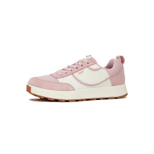 THE NORTH FACE Abrasion Resistant Breathable Abrasion Resistant Breathable Low top Running Shoes Women's Pink White