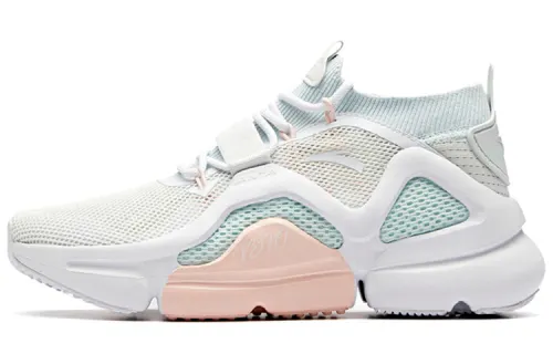 Anta Breathable Mid top Running Shoes Women's Blue White Pink