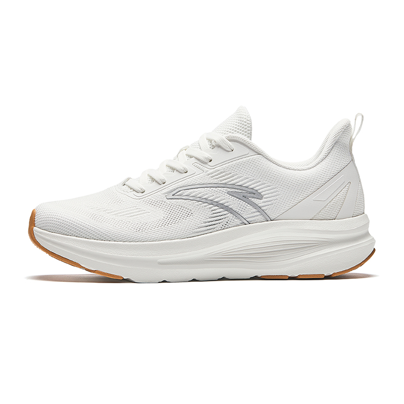 Anta Running Collection Slip Resistant Abrasion Resistant Low top Running Shoes Women’s White Silver