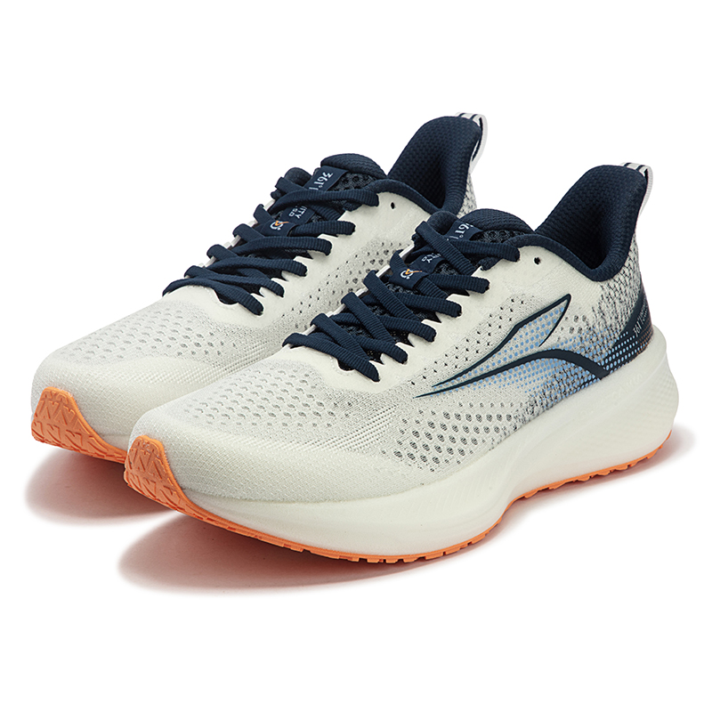 361° Flying Wing Cushioning Breathable Cushioning Breathable Low top Casual Running Shoes Men’s White Blue