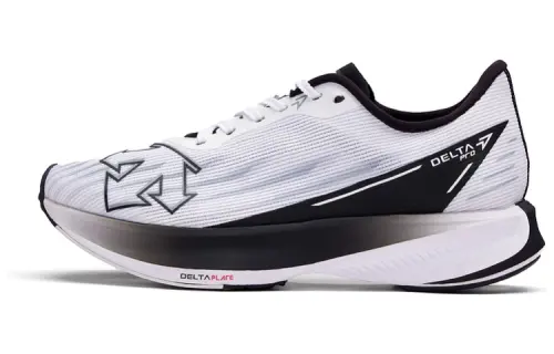 DESCENTE Enerzite Fabric Slip Resistant Abrasion Resistant Low top Running Shoes Unisex Black White