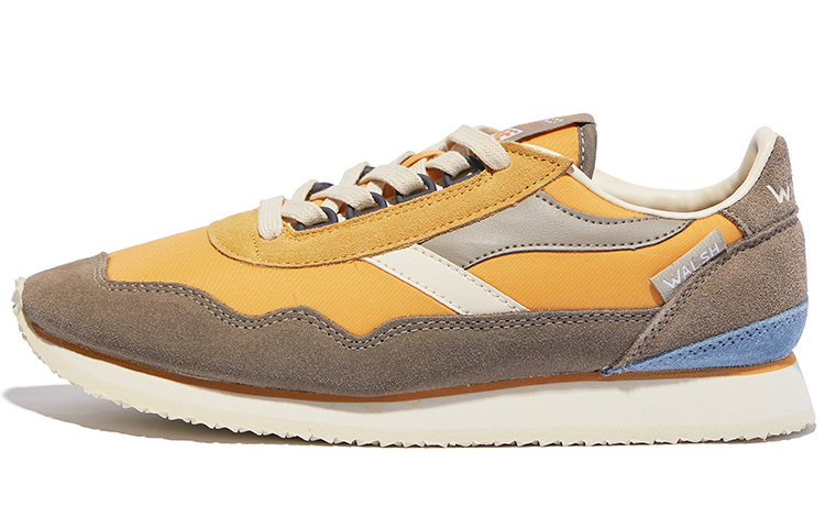 Norman Walsh Abrasion Resistant Lightweight Wear resistant And Lightweight Low top Running Shoes Unisex Gray Yellow