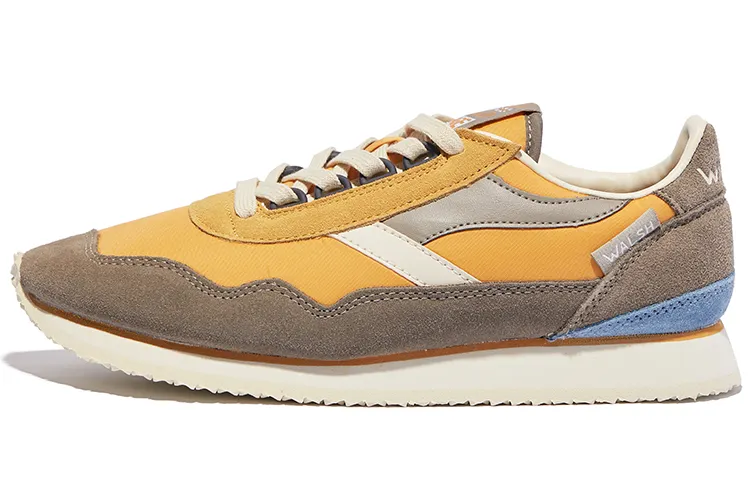 Norman Walsh Abrasion Resistant Lightweight Wear resistant And Lightweight Low top Running Shoes Unisex Gray Yellow