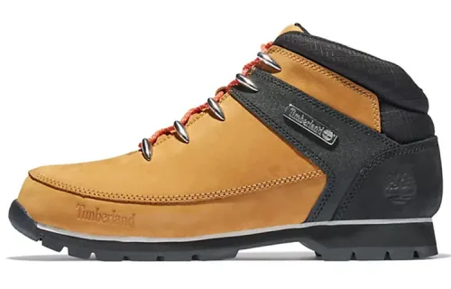 Timberland Euro Sprint Ankle Length Outdoor Boots Black Yellow