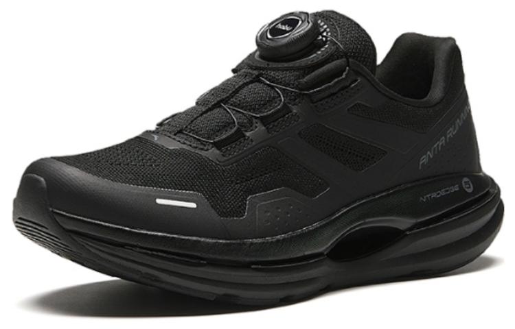 Anta Round Tip Cushioning Abrasion Resistant Cushioning, Wear Resistant Low top Running Shoes Women’s Black