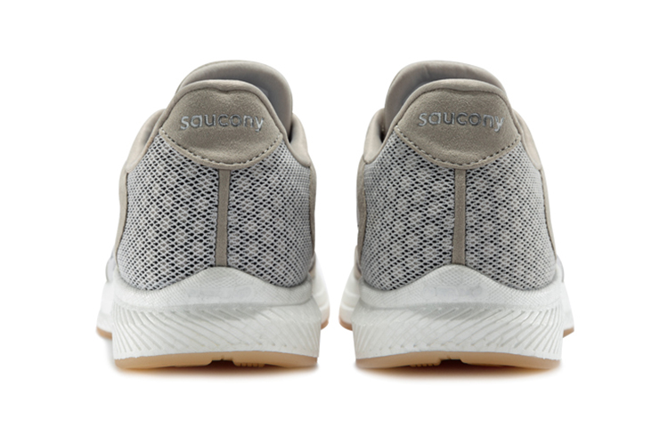Saucony Freedom 4 Freely Cushioning Anti-Slip Wear-Resistant Breathability Low-Top Running Shoes Men’s Khaki Gray