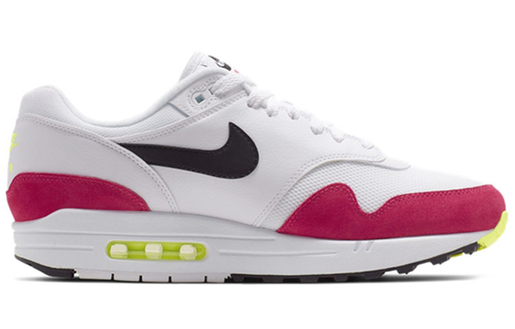 Мужские кроссовки Nike Air Max 1 Rush Pink (бело-розовые) — фото 2