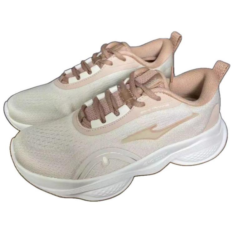 Erke Abrasion Resistant Cushioning Low top Running Shoes Women’s White Pink
