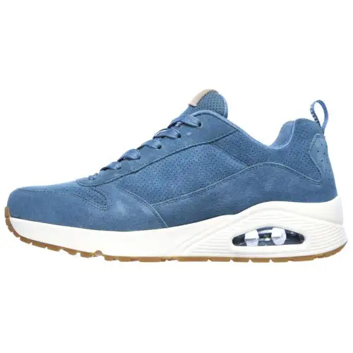 Skechers Uno Low top Air Cushion Casual Running Shoes Men's Blue