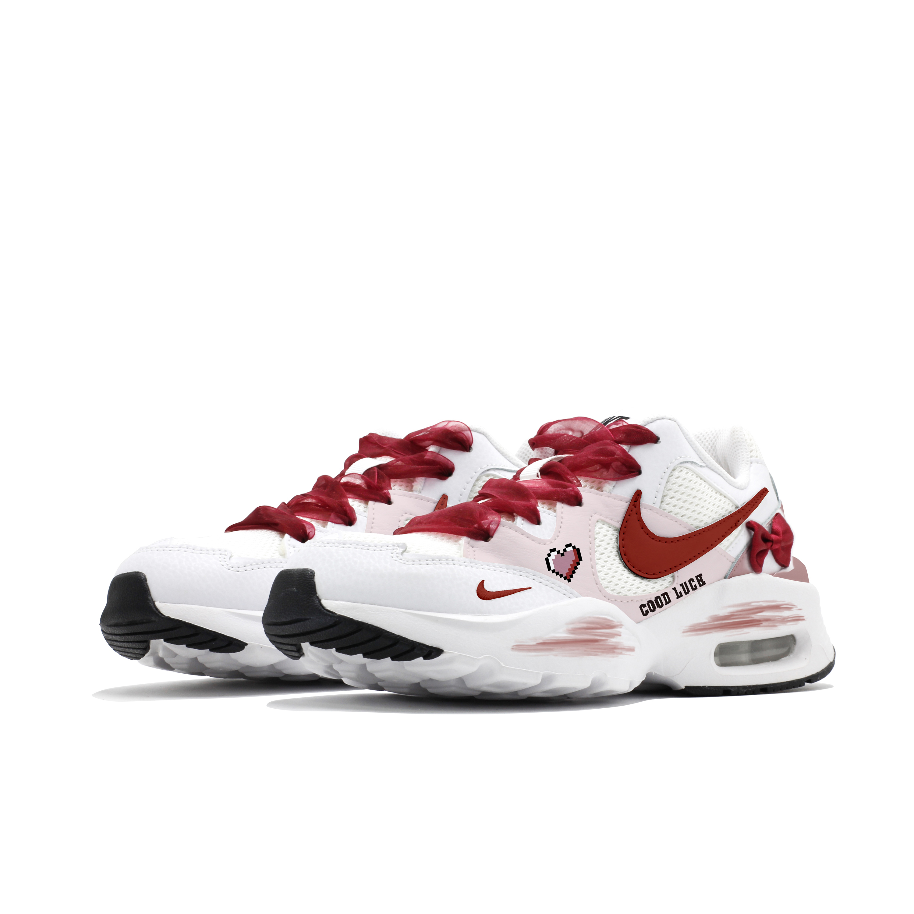 Nike Air Max Fusion Low top Running Shoes Women’s White Red