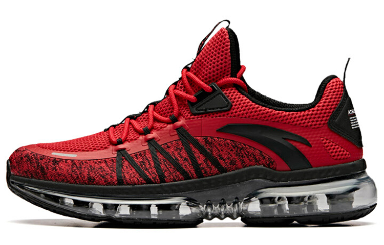 Anta Nasa Seeed Full Length Air Cushion Cushioning Balance Lightweight Low top Running Shoes Men's Red Black