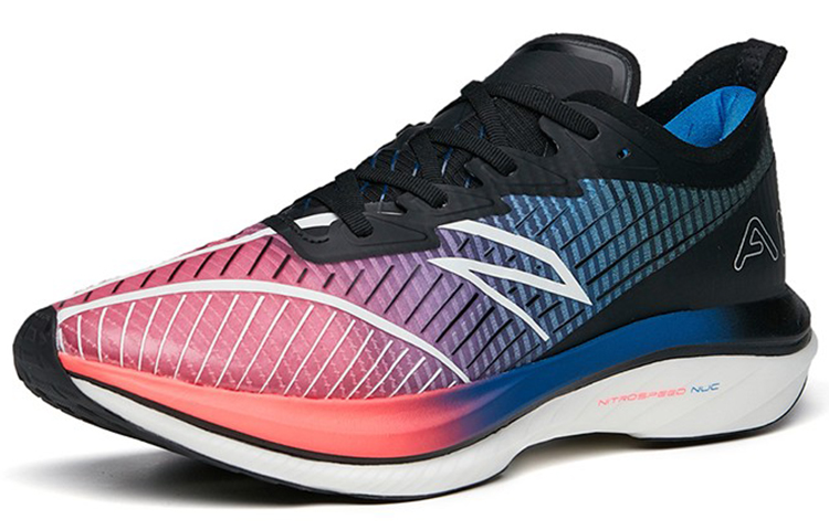 ANTA C202 GT Running Shoes Men’s Low Top Anta Black/Neon Pink/Soaring Blue