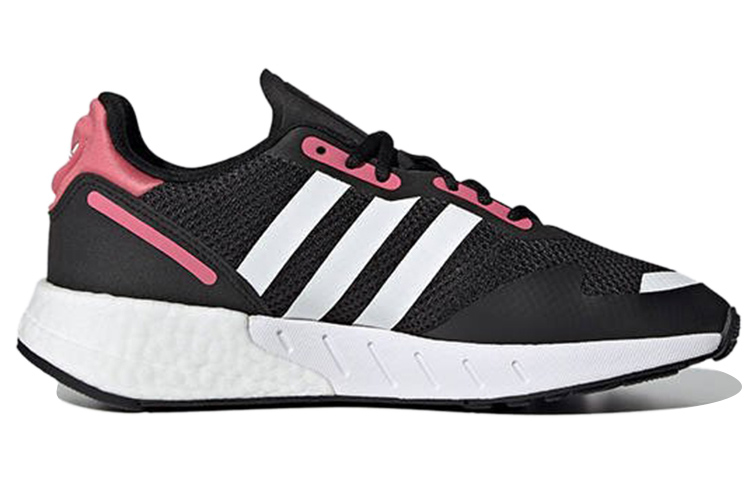 Женские кроссовки adidas originals ZX 1K Boost (черно-бело-розовый) — Чёрный / белый / розовый — фото 2