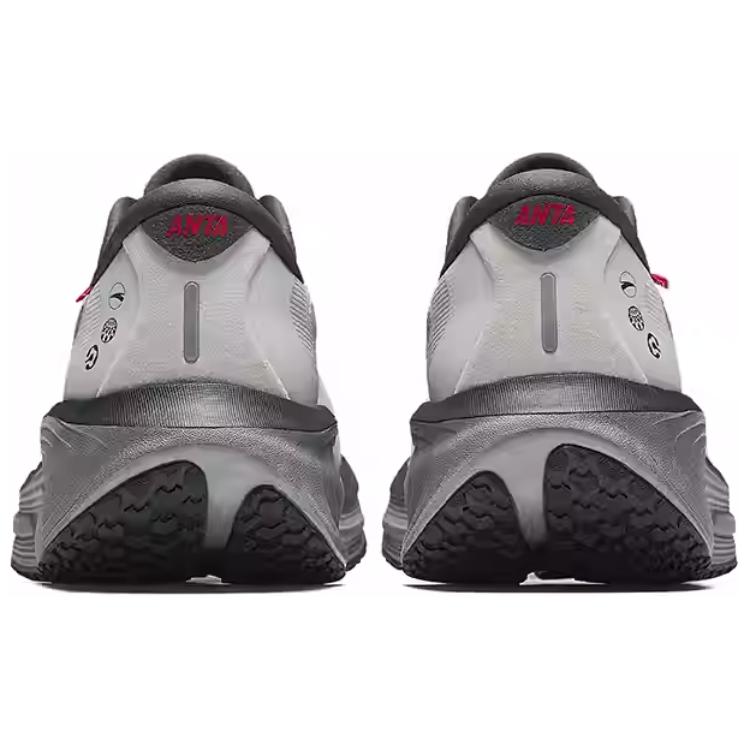 Anta Ark Textile, Synthetic Leather Low top Sprint Running Shoes Men’s Gray Black