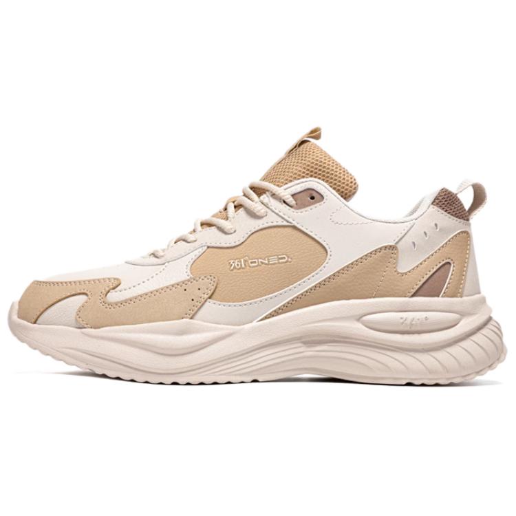 361° Slip Resistant Abrasion Resistant Low top Running Shoes Men’s White Brown
