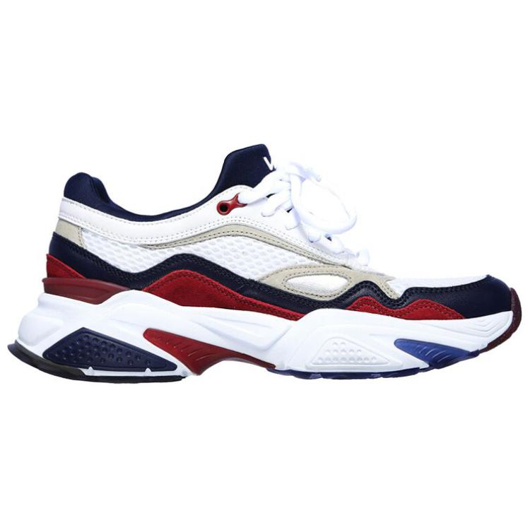 Skechers Kraz Wiley Low Top White/Blue/Red