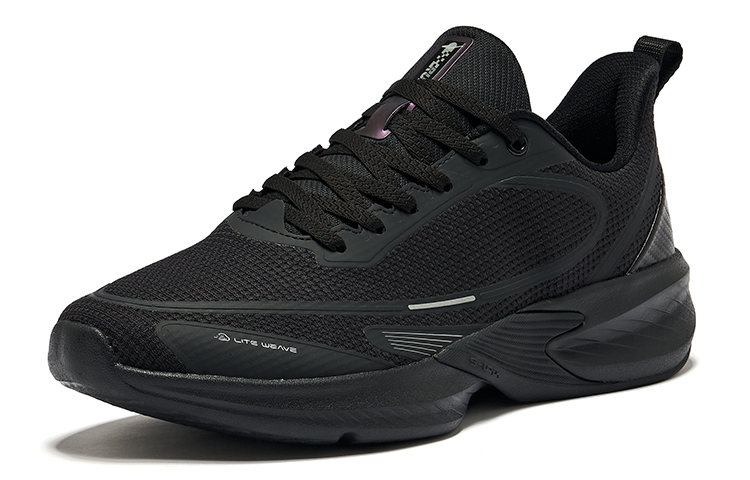 Erke Cushioning Breathable Low top Sprint Running Shoes Men’s Jet Black