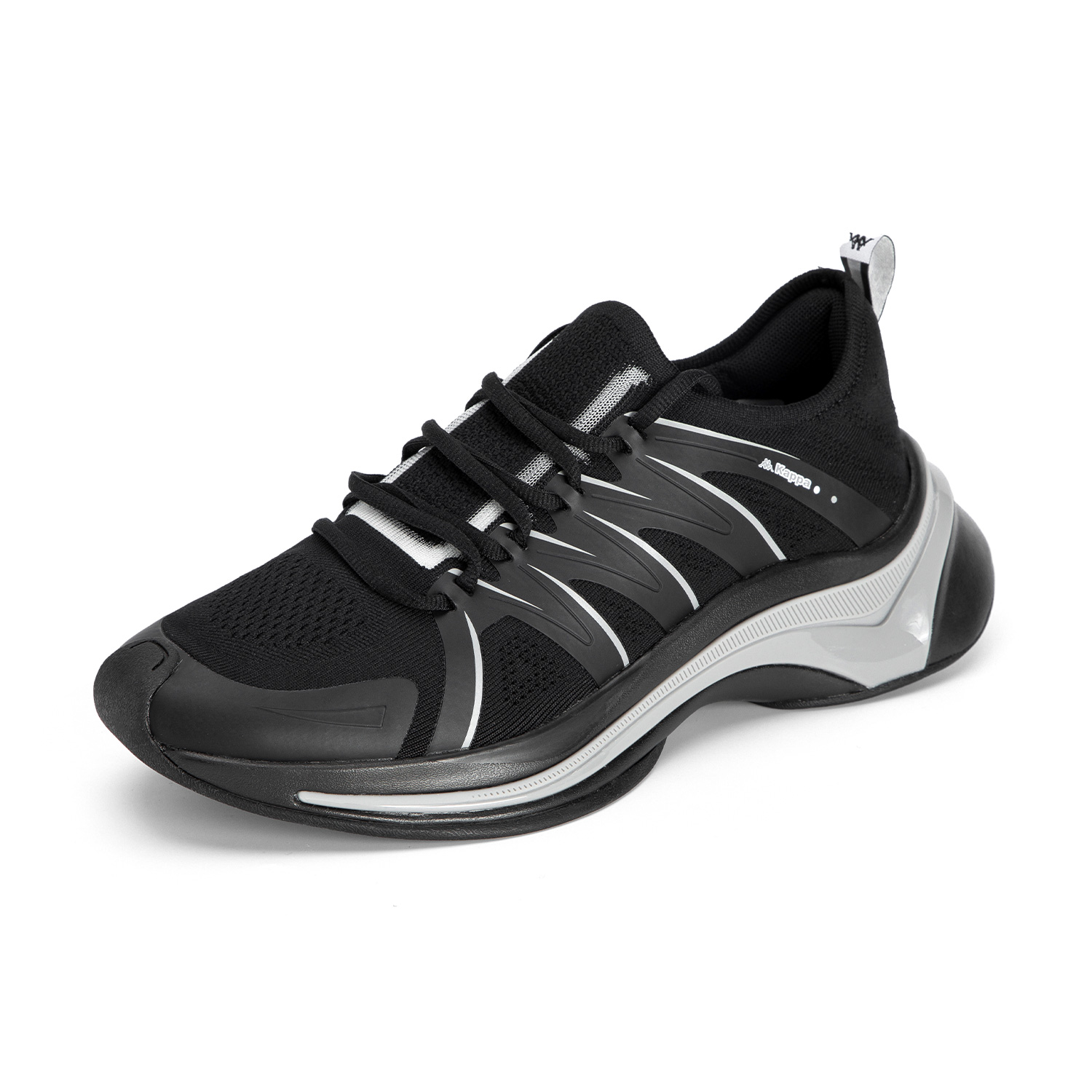 Kappa Rebound Slip Resistant Lightweight Running Shoes Unisex Black