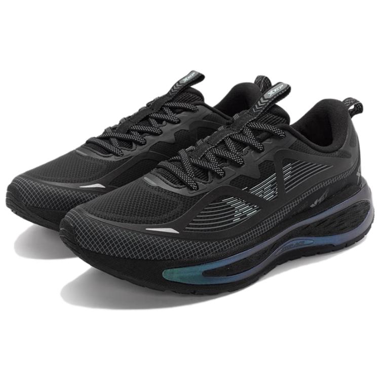 XTEP Slip Resistant Abrasion Resistant Low top Running Shoes Women’s Black