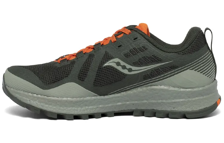 Saucony Trail Running Mesh Cushioning Slip Resistant Abrasion Resistant Lightweight Low top Running Shoes Men's