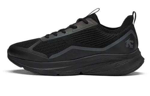 DESCENTE LAVITATE 2 Knit rebound sports shock-absorbing anti-slip breathable low-top casual training urban commuting running shoes men's black