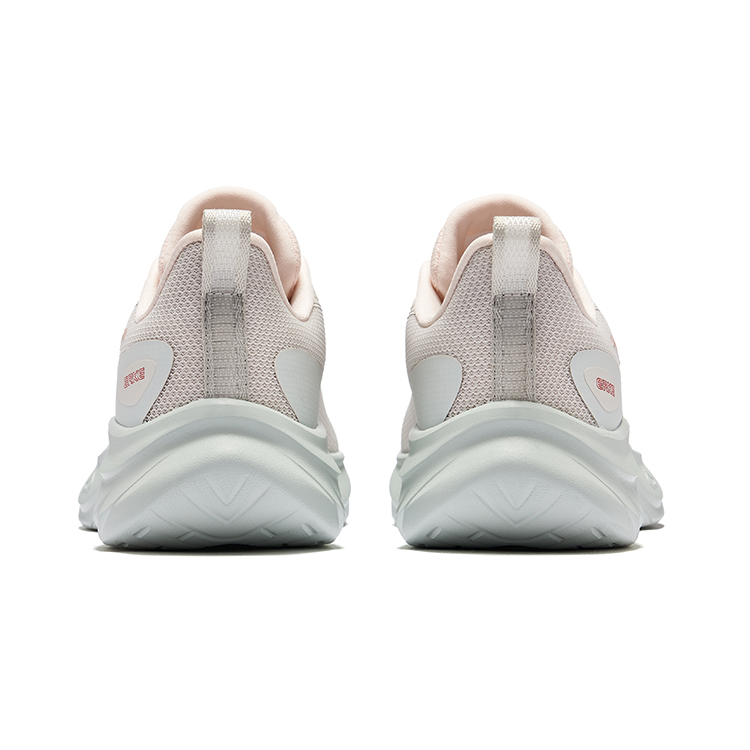 Erke Textile, Mesh Cushioning Rebound Cushioning Rebound Low top Casual Running Shoes Women’s Wild Gray Shell Pink