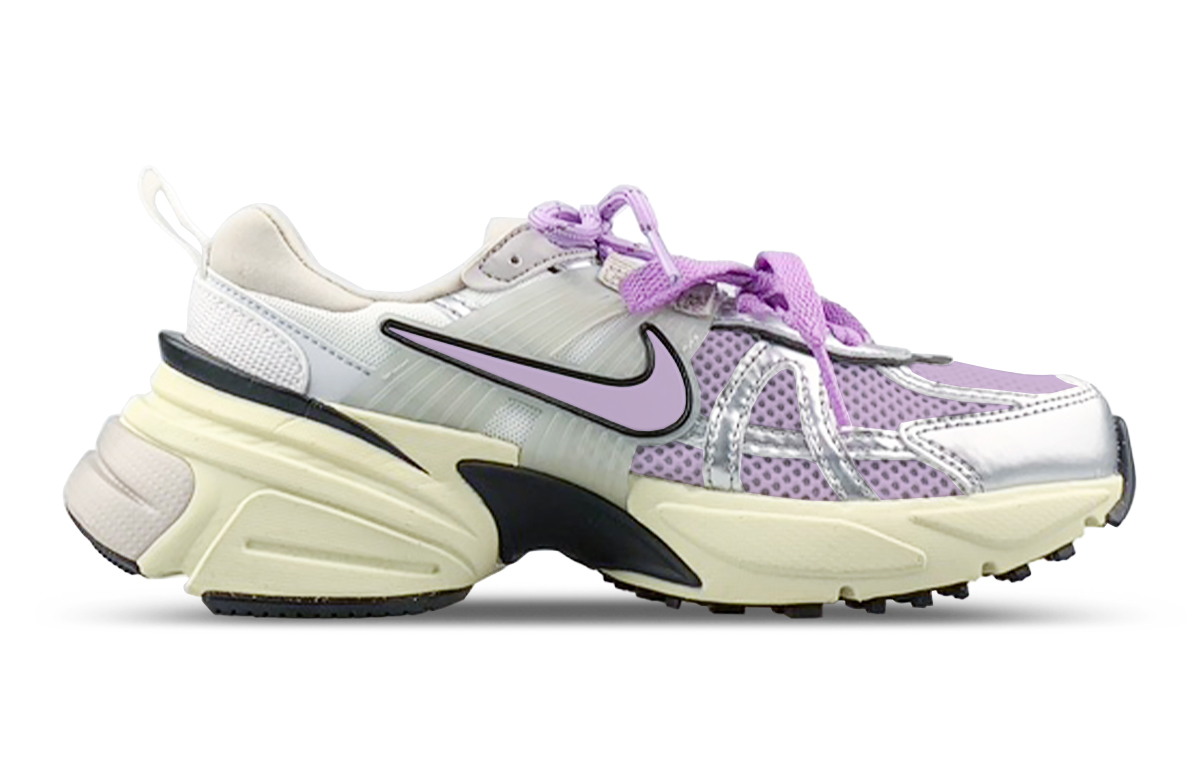 Nike V2K Run Low top Running Shoes Women’s White Purple Gray