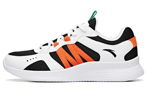 Anta Running Collection Casual Low top Running Shoes Men's Black White Orange