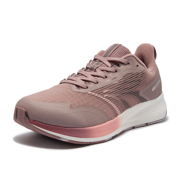 361° Cushioning Slip Resistant Abrasion Resistant Low top Casual Running Shoes Women’s Pink White