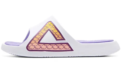 PEAK Chinese Original Collection EVA Quiet Slide Slippers Men's Crystal Purple