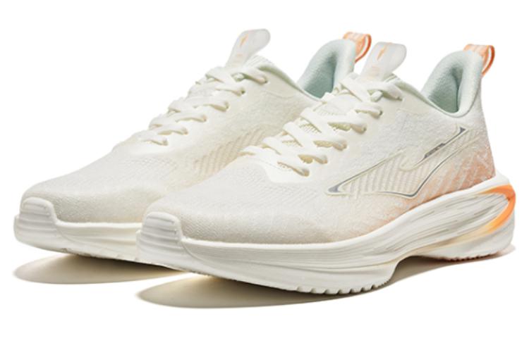 Erke Light Cloud Cushioning Slip Resistant Abrasion Resistant Low top Casual Running Shoes Women’s White Orange