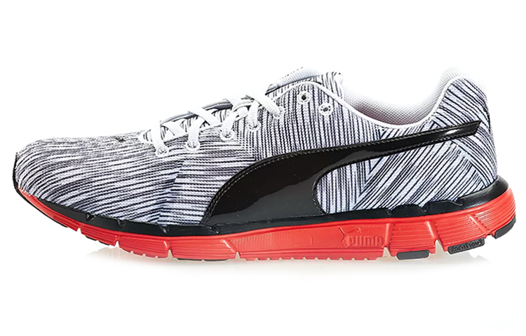 PUMA Flexracer Running Shoes Men's Low Top Black/White