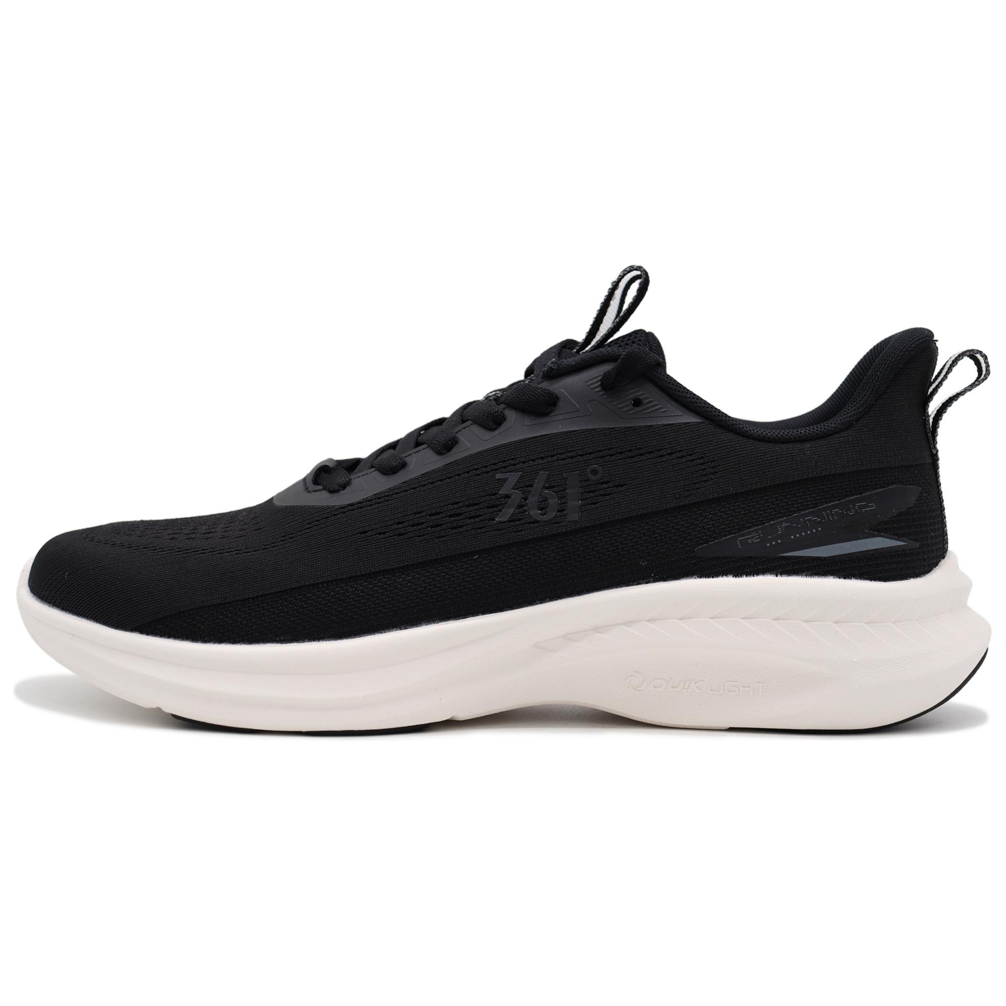 361° Speed Abrasion Resistant Breathable Low top Running Shoes Men’s Black White