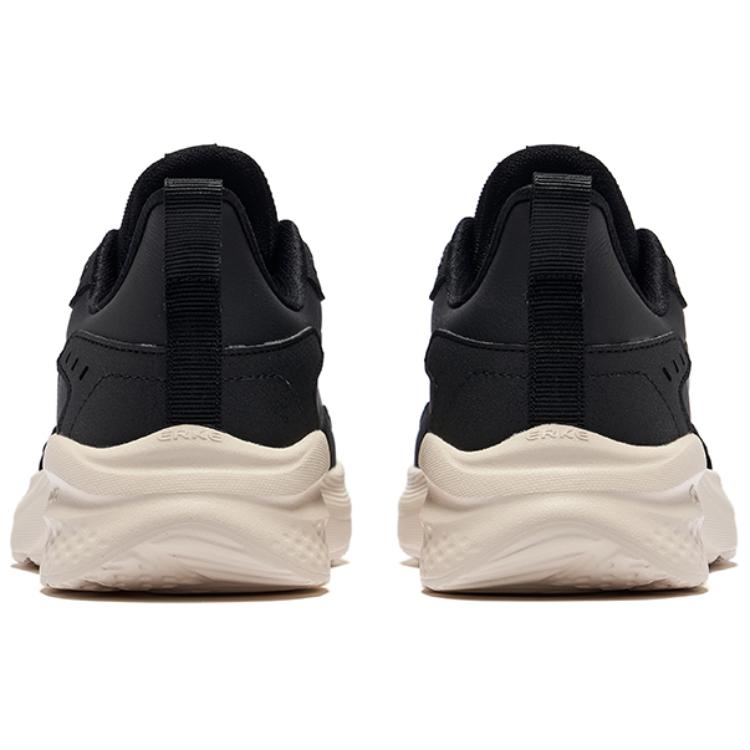 Erke Cushioning Slip Resistant Low top Casual Running Shoes Women’s Jet Black