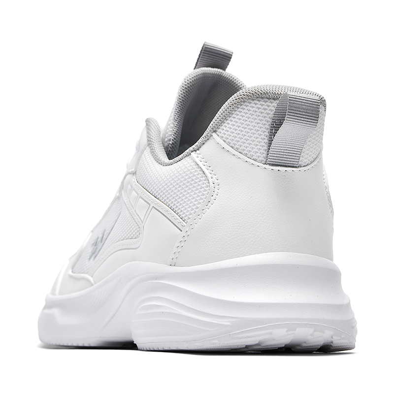 Binary Cushioning Rebound Lightweight Breathable Slip Resistant Low top Running Shoes Men’s White Gray
