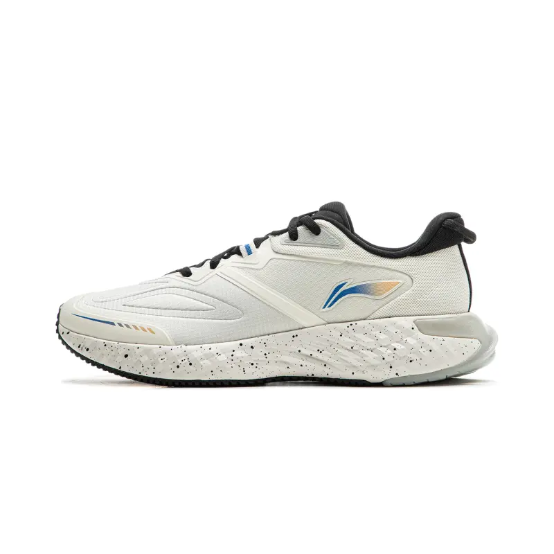 Li Ning Cloud Shield TPU Cushioning Abrasion Resistant Coverage Low top Running Shoes Men's White Black